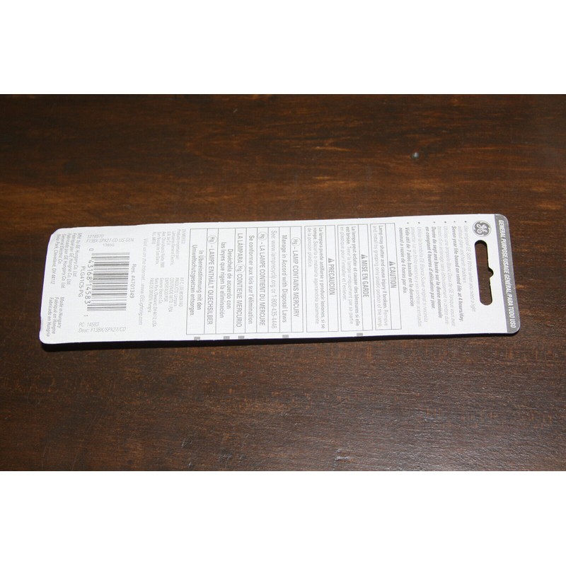 GE Compact Fluorescent Plug-In Bulb 13 Watt Soft White 810