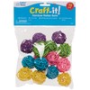 Baker Ross Rattan Balls in Rainbow Colours - Pack of