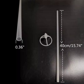 Baixi 50 Popotes Porta Globo Base Globo Burbuja De Luz Led 40cm