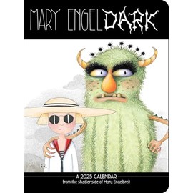 Mary EngelDark 12-Month 2025 Monthly/Weekly Planner Calendar