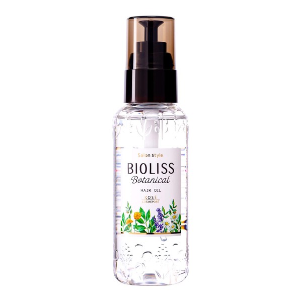 KOSE Salon Style Biolis Botanical Hair Oil 2.8 fl oz (80 ml) + Bonus 1 Pack of Nose Stopper