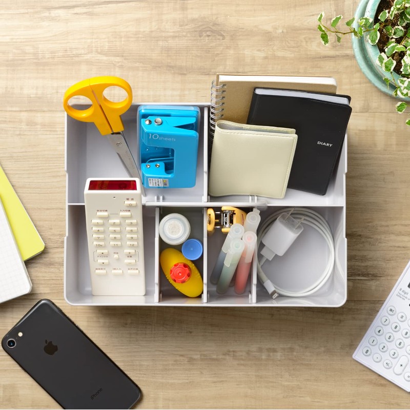 JEJ Astage Storage Box, Desk Tote, Desk Organizer, Stackable, Made