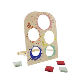 Kaper Kidz NG23812 Wooden SANDBAG TOSS Cornhole Outdoor Game: Fun Outdoor Family Games for Ages 3+