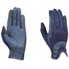 Dublin Pull On Glitter Mesh Back Riding Gloves, Navy, Medium/7