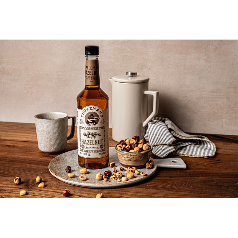 Tippleman's Hazelnut Coffee Syrup - Rich Flavor for Hot or