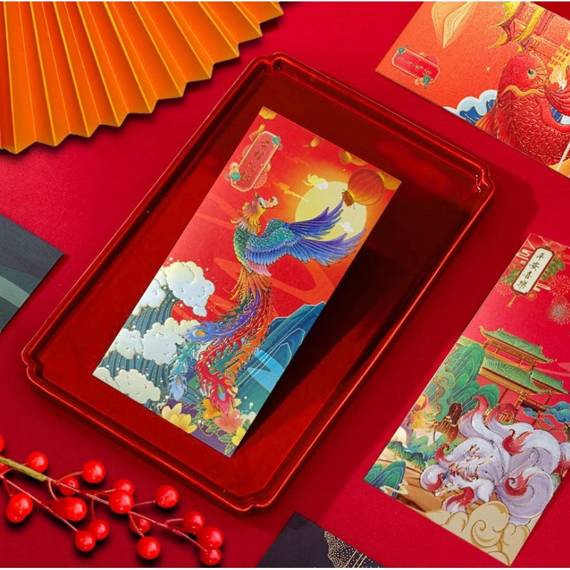 GFM Premium Traditional Chinese Red Envelopes, Lucky Money Envelopes, Red