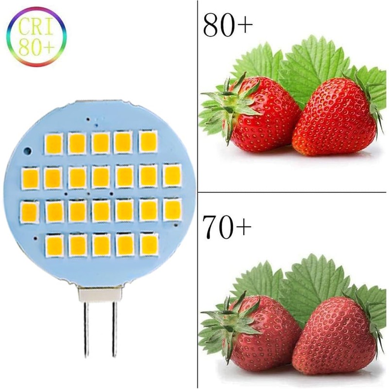 GLMING G4 LED Lamp 24-2835SMD Super Bright Dome Light Warm