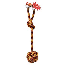 Fancy Pets Juguete para Perro Bola de Cuerda Tejida con Jaladera de Algodón Multicolor 43 cm Tamaño Mediano