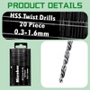 Lotsdonxia 20PCS High-Speed Steel Micro Drill Bit Set – Precision