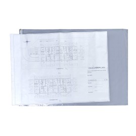 Blueprint sleeves Böck KG A0 900 x 1280 mm 10-pack protective blueprint sleeves blueprint protectors document protectors DIN A0 A1 A2 A3 A4 A5 A6 protective sheet waterproof bags film protective cover ZIP bag