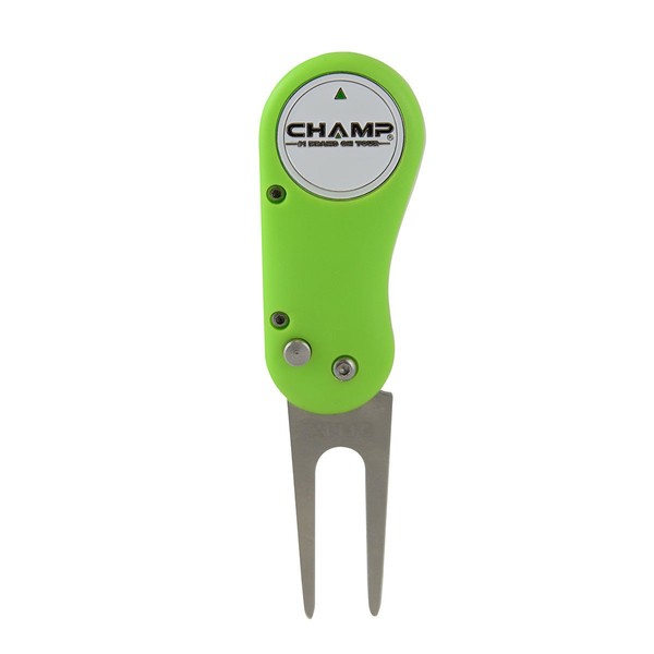 Champ Flix Collapsible Divot Repair Tool - Lime Green