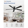 ZMISHIBO 52 Inch Ceiling Fan No Light, Flush Mount Low