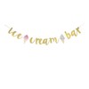 SNFHWL Ice Cream Bar Banner, Ice Cream Themed Party Bunting