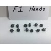 TYCO (12) F1 Heads in GRAY New old Stock parts
