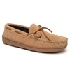 Minnetonka Plaid Lined Hardsole - Moccasin Slippers for Men Made