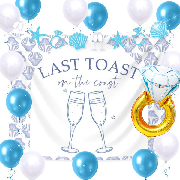 LaVenty Last Toast On The Coast Banner Backdrop Coastal Beach