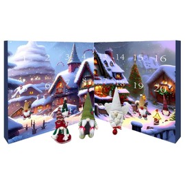 Advent Calendar 2024, Gnome Advent Calendar, Gnome Advent Calendar 2024, Christmas Gnome Advent Calendar, Plush Dwarf Toy for Children and Adults