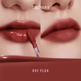 TIMEPHORIA Altera Blurring Tint Lip Stain 001 Flux, Brownish Red Glossy to Soft Matte Finish, Blur Lip Lines, Weightless No-Sticky Airy Velvet Texture, Vibrant Hydrating Long-Lasting Lip Makeup