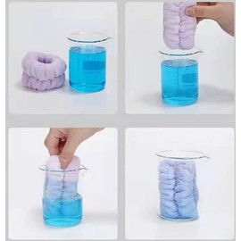 Cozy Manor Spa Wrist Washband Set 8 Pieces Absorbent Wrist Towels for Washing Face with Laundry Bag Wristbands for Women Girls Cleansing Cuffs for Wrist