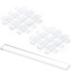 200 Pcs 0.040" X1/4" x 2" Clear Setting Blocks for