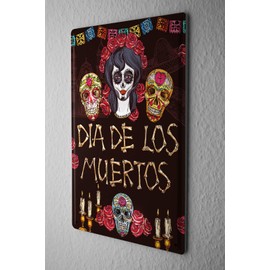 Tin Sign Retro Dia de los Muertos