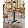 VASAGLE Dining Table, Small Round Kitchen Table for 4 People,