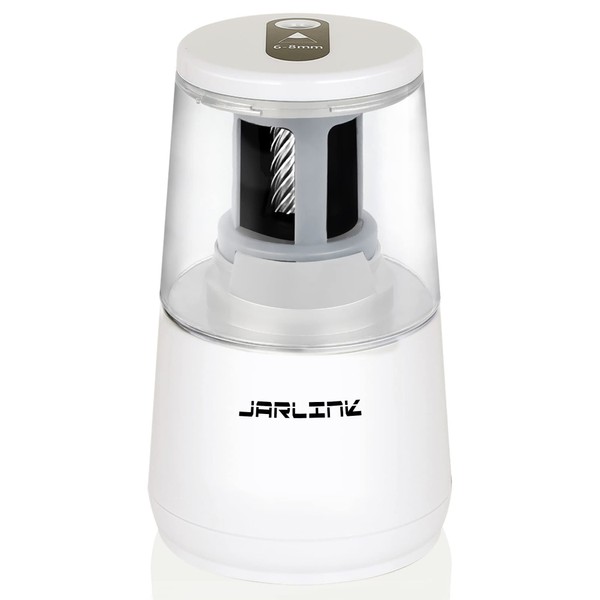 JARLINK Electric Pencil Sharpener, Heavy-Duty Helical Blade to Fast Sharpen,