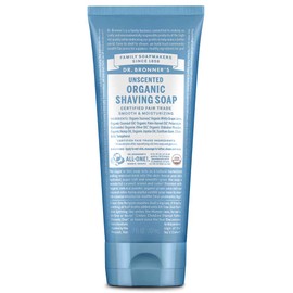 Dr Bronner's Organic Shaving Soap - Unscented, 207ml