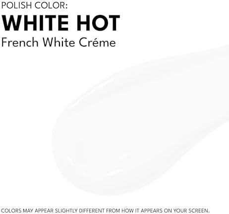 RC Red Carpet Manicure Esmalte de Uñas LED GEL White Not Blanco Francés Crema 9 ml