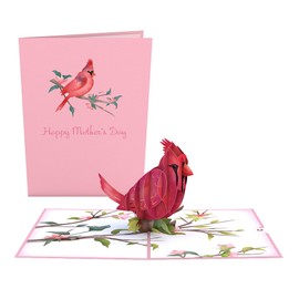 Lovepop Mother’s Day Cardinal Pop Up Card - Mothers Day Card, Bird Card for Mom, Card for Mom, Pop Up Mother’s Day Card, Happy Mother’s Day, Mother’s Day Greeting Card