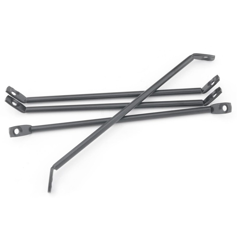 ITROLLE 4PCS Black Reinforced Legs Bracket Mounting Iron Plate Support