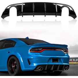GGsmdick Charger Rear Diffuser Compatible with 2015-2023 Dodge Charger Diffuser SRT Rear Lip Bumper Diffuser Rear Valance Diffuser Non Wide-Body Model