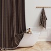 BTTN Extra Long Shower Curtain, 72x96 Inch Boho Rustic Striped