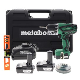 Metabo HPT DS10DFL2 12V Drill Driver Kit with 1402-0900 Johnson Level