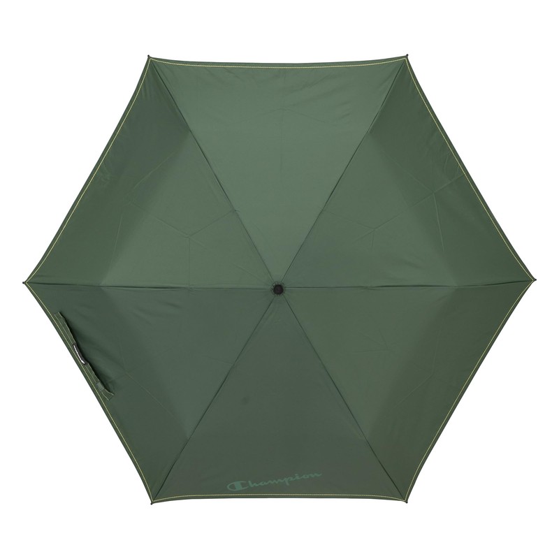 Champion CHM69MN58 Gentleman Windproof Plain Stitch Mini Folding Umbrella, Green,