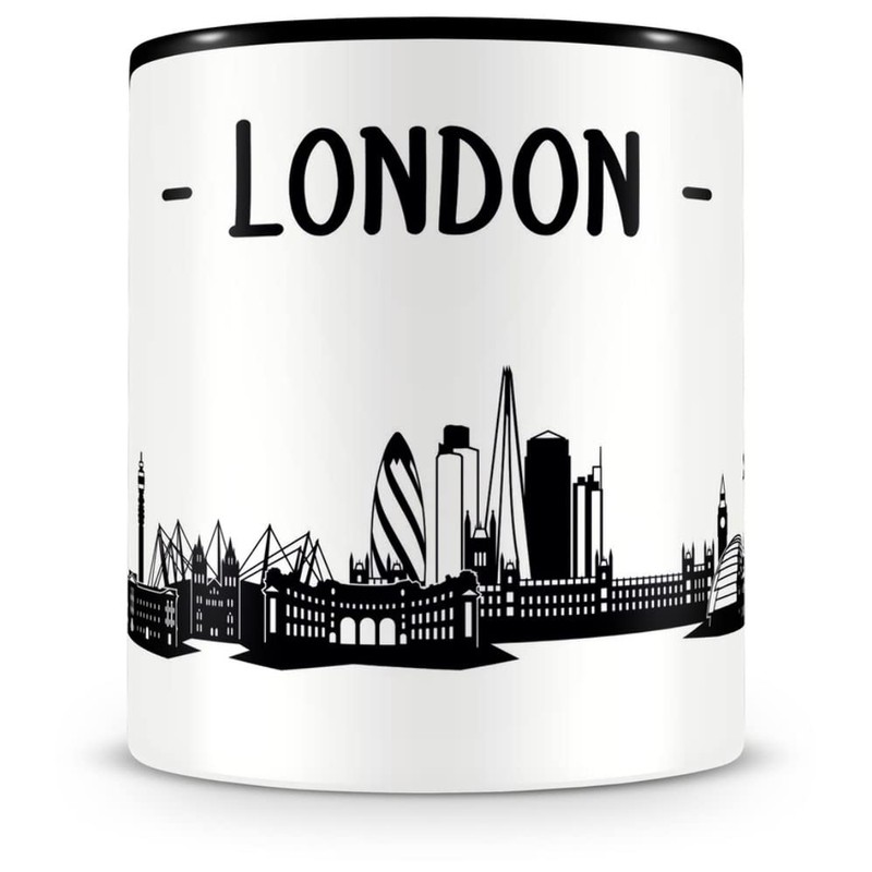 Samunshi® London Skyline Coffee Cup / Tea Cup Height 95