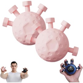 Grip Strengthener, Hand Grip Strengthener, Finger Exerciser Gripper Tool, Finger Exerciser Gripper, Adjustable Hand Grip Strengthener (pink-2)