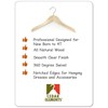 Kids Hangers (Natural Wood, Baby/Toddler Hangers NB-4T)