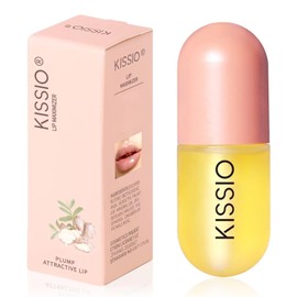KISSIO KISSIO Lip Plumper,Natural Lip Plumper for Day Use,Lip Plumping Gloss Make Lips Fuller and Moisturizing 5.5ml,Lip Mask,Hydrating & Reduce Fine Lines,Beautiful Fuller