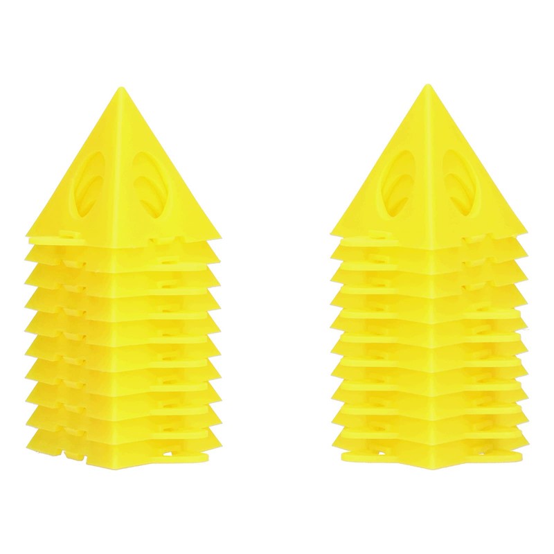 Painters Pyramid Paint Tripod, Pack of 20, Yellow Cone Canvas