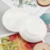 Mengbaobao 6 Pack White Soy Sauce Dish Ceramic Dip Bowl