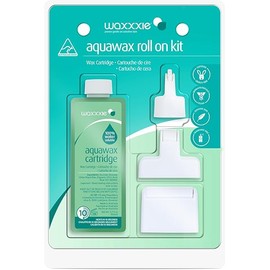 Aqua Wax Roll on Wax Kit - Water Soluble Strip Wax for Effortless Hair Removal with Salon Quality Results