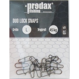 Predax Duo Lock Snap - 15 Snaps, Size/Load Capacity: Size L / 45 kg