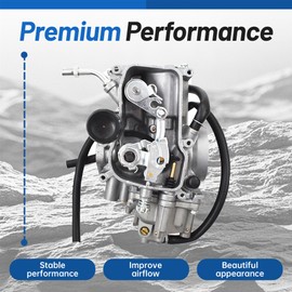 WFLNHB Carburetor Replacement for Yamaha Big Bear 350 YFM350 1987-1998 Warrior 350 YFM350 1987-2004 Kodiak 400 YFM400 1996-1998 Moto-4 350 YFM350 1987-1990 1992-1995 Carb