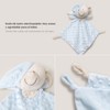 Interbaby PD001-01 Baby Blanket with Blue Doudou Bear, Blue, 0.72