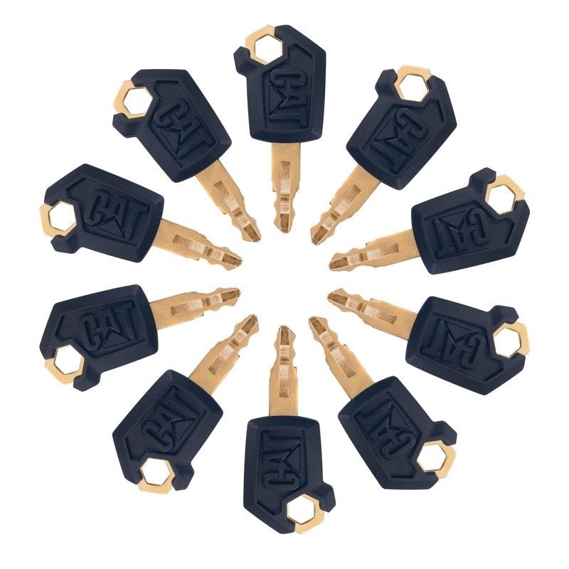 5P8500 Cat Key Heavy Equipment Keys Set with Keychain Compatible