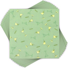 100 Pcs Martini Cocktail Napkins, A Tini Bit Older Birthday Paper Napkins Martini Party Supplies for Bachelorette Party Decorations