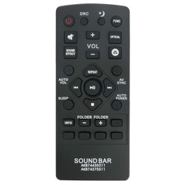 AKB74435311 AKB74375511 Replaced Remote Control Compatible with LG Soundbar Sound Bar HS7 HS8 LAS855M HS9 LAC955M LAC555H LAS550H LAS551H LAS55A1-D LAS750M LAS751M LAS950M LASC55 S45A1-D Home Theater