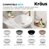 KRAUS Bathroom Sink Pop-Up Drain Assembly in Brushed Gold for