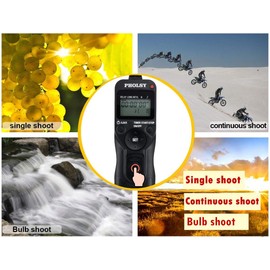 PHOLSY P6 Timer Remote Control Cable with Intervalometer for Panasonic S5, S1H, S1RM, S1R, S1M, S1, G95, G91, FZ10002, G9, GH5, G85, G81, GX8, GX7, GH4, GH3, FZ2500, FZ2000, FZ1000, FZ300, FZ200